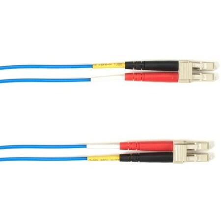 Black Box Om4 50-Micron Multimode Fiber Optic Patch Cable - Lszh,  Lc-Lc,  Blue,  FOLZHM4-005M-LCLC-BL